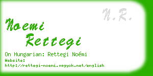 noemi rettegi business card